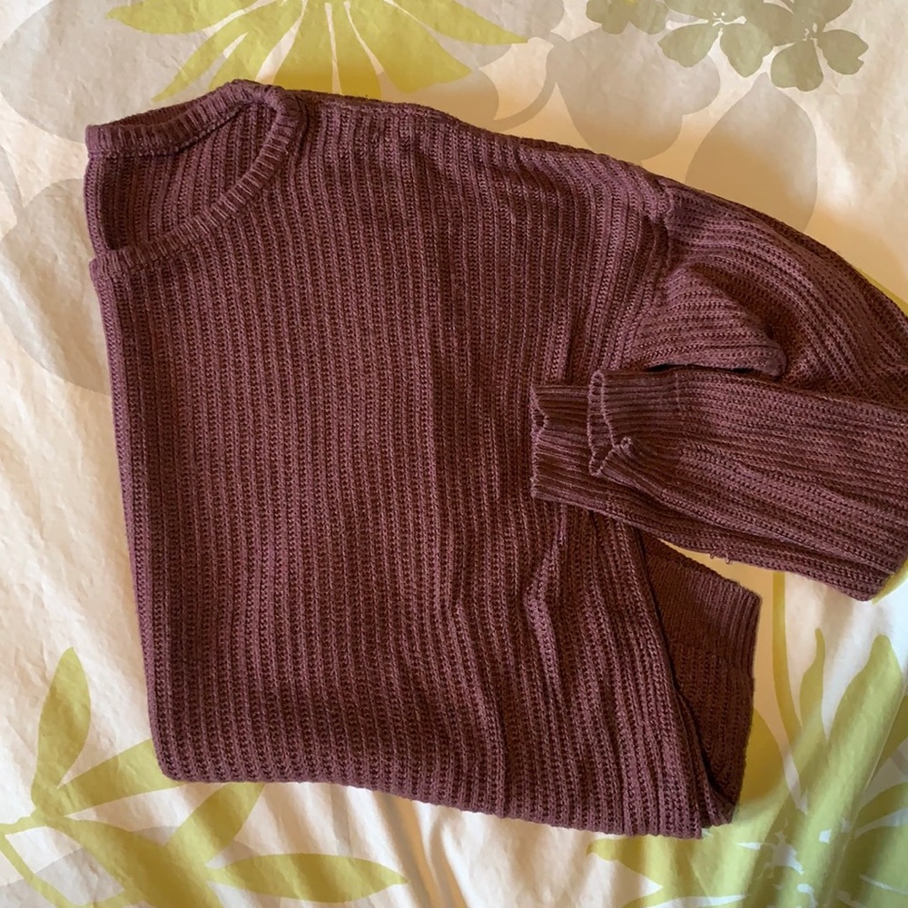 Maroon Knit Sweater